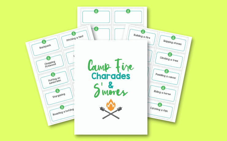 Camping Charades Printable Game