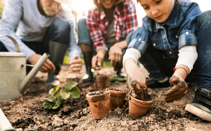 Tips to gardening with kids